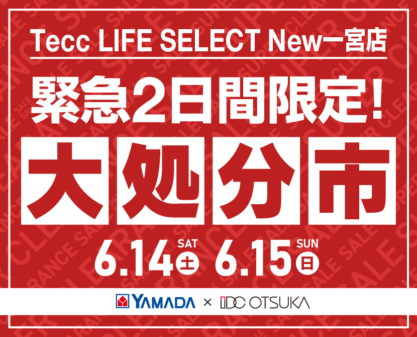 Tecc LIFE SELECT New一宮店　家具インテリア　緊急２日間限定　大処分市