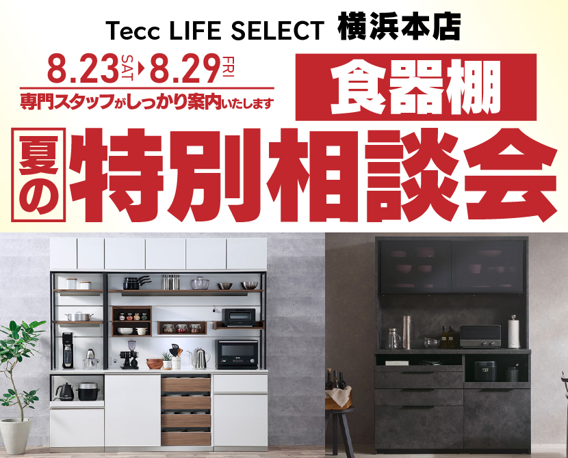 Tecc LIFE SELECT 横浜本店 YAMADA×IDC OTSUKA 家具インテリア 食器棚 夏の特別相談会